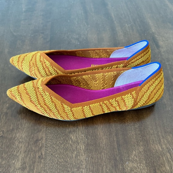 Rothy's Yellow and Pink Flats - Picture 4 of 9
